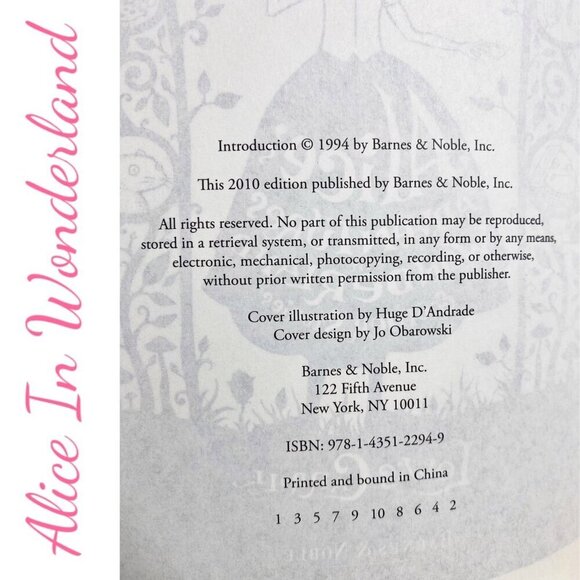 ALICE’S ADVENTURES IN WONDERLAND & OTHER STORIES, Lewis Carroll, 2010 edition - Picture 3 of 10